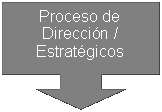 Globo: flecha hacia abajo: Proceso de Direcci�n /Estrat�gicos