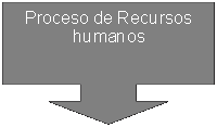 Globo: flecha hacia abajo: Proceso de Recursos humanos